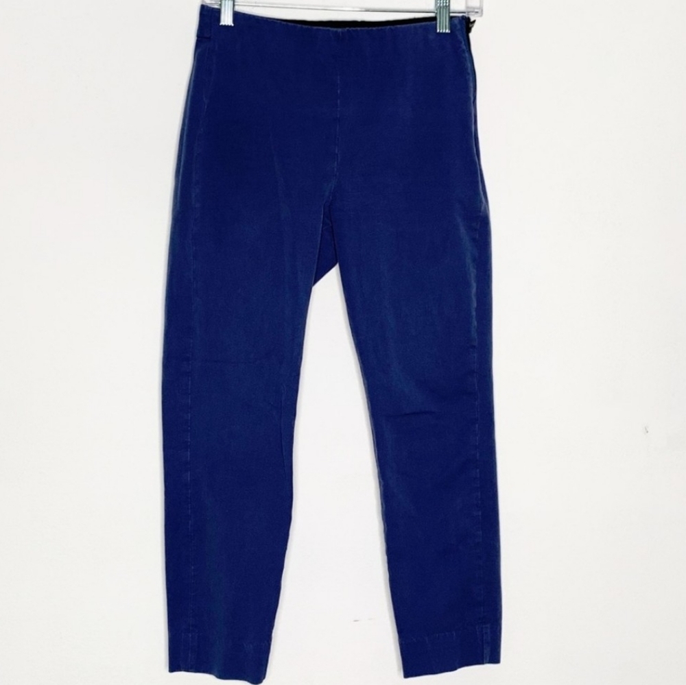 Everlane Side Zip Stretch Cotton Blue Work Pants